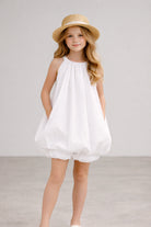 Abito per bambina Stella McCartney Kids bianco con gonna ampia TY1D92 S0183 101 STELLA McCARTNEY KIDS 