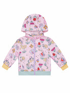 Giubbino per neonata Stella McCartney Kids rosa con logo all-over TY2007 Z3598 51RMC STELLA McCARTNEY KIDS 