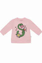 Felpa per neonata Stella McCartney Kids rosa con dettaglio logo sul davanti TY4000 Z3409 51R STELLA McCARTNEY KIDS 