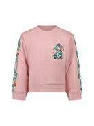 Felpa per bambina Stella McCartney Kids rosa con stampa logo sul davanti TY4A30 Z3409 51R STELLA McCARTNEY KIDS 