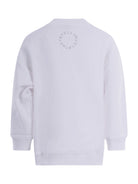 Felpa per bambino Stella McCartney Kids bianca con scritta "About flippping time!" TY4B80 Z0499 101 STELLA McCARTNEY KIDS 
