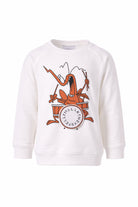 Felpa per bambino Stella McCartney Kids bianca con stampa grafica TY4P60 Z3409 137 STELLA McCARTNEY KIDS 
