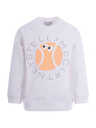 Felpa per bambino Stella McCartney Kids bianca con stampa pallina da tennis TY4Q60 Z0499 101 STELLA McCARTNEY KIDS 