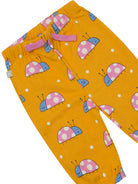 Pantaloni sportivi per neonata Stella McCartney Kids arancione con stampa coccinelle all-over TY6040 Z3579 465MC STELLA McCARTNEY KIDS 