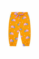 Pantaloni sportivi per neonata Stella McCartney Kids arancione con stampa coccinelle all-over TY6040 Z3579 465MC STELLA McCARTNEY KIDS 