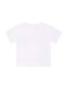 T-shirt per neonato Stella McCartney Kids bianca con stampa balene sul davanti TY8560 Z0434 100 STELLA McCARTNEY KIDS 