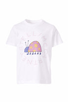 T-shirt per bambina Stella McCartney Kids bianca con stampa coccinella TY8A01 Z0434 101 STELLA McCARTNEY KIDS 