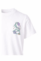 T-shirt per bambina Stella McCartney bianca con stampa floreale TY8A21 Z0434 101 STELLA McCARTNEY KIDS 