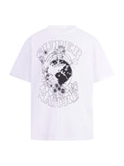 T-shirt per bambino Stella McCartney Kids bianca con stampa naturalistica sul davanti TY8B81 Z0434 100 STELLA McCARTNEY KIDS 