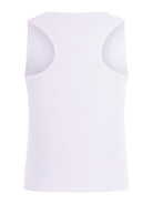 Canotta per bambina Stella McCartney Kids bianca con logo sul davanti a contrasto TY8B92 Z2016 100 STELLA McCARTNEY KIDS 