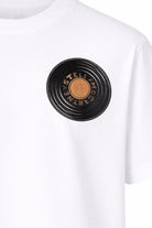 T-shirt per bambino Stella McCartney Kids bianca con stampa disco sul petto TY8P11 Z0434 101 STELLA McCARTNEY KIDS 