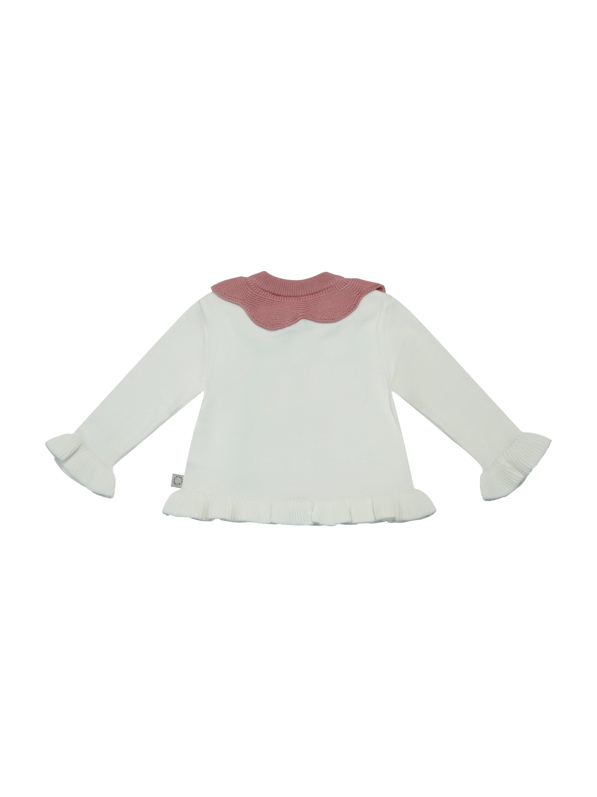 Maglione per neonata Stella McCartney Kids bianco con design a fiore TY9100 Z2423 101 STELLA McCARTNEY KIDS 