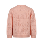 Felpa per bambina Stella McCartney Kids rosa con logo ricamato all-over TY9A70 Z1876 51R STELLA McCARTNEY KIDS 