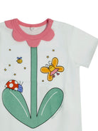 Tutina per neonata Stella McCartney Kids bianca con design fiore TYA021 Z0434 101 STELLA McCARTNEY KIDS 