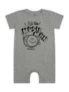Tutina per neonato Stella McCartney Kids grigia con stampa tamburo sul davanti TYA511 Z0434 807 STELLA McCARTNEY KIDS 