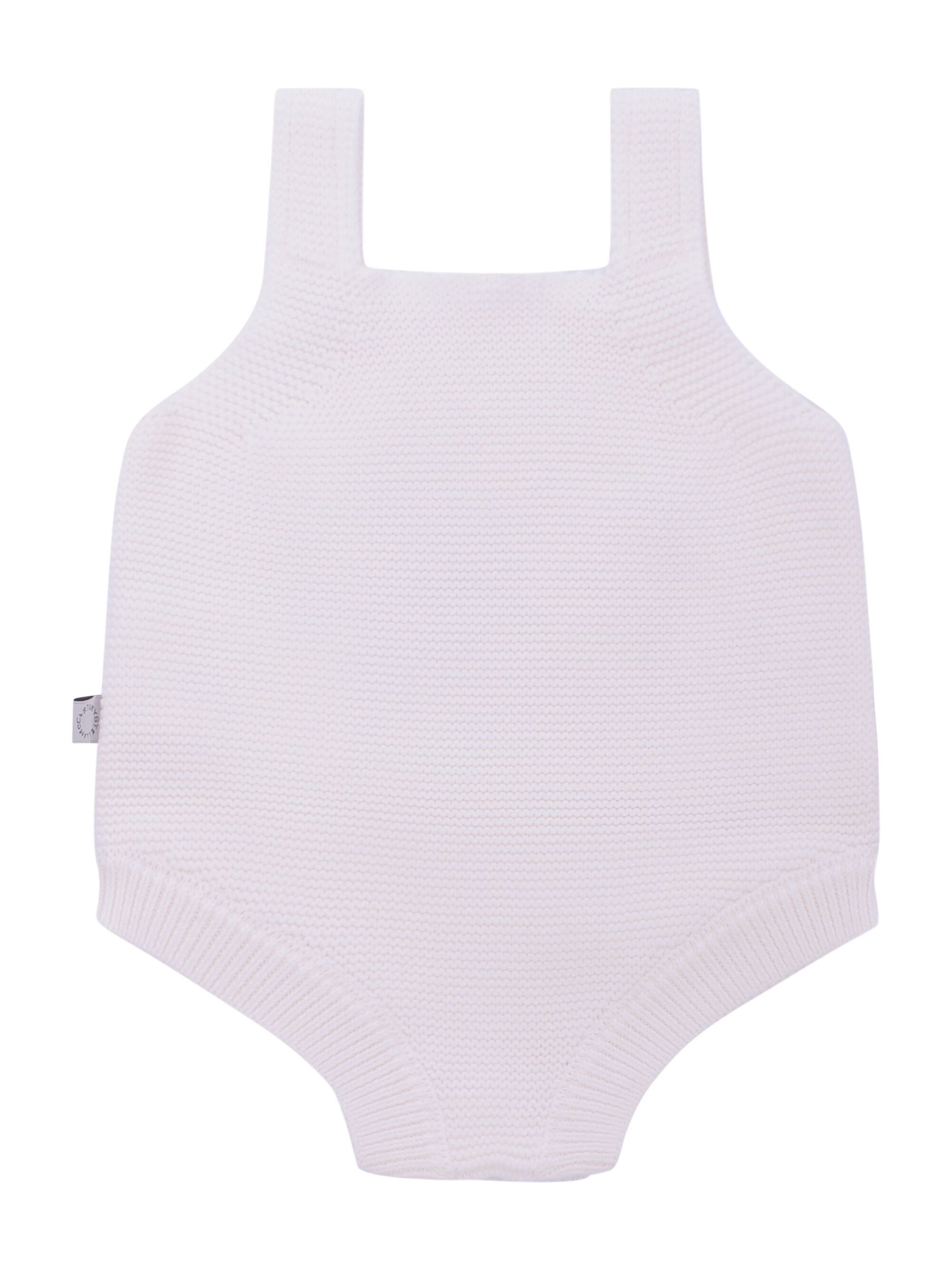 Body per neonati Stella McCartney Kids bianco con ricamo cappelli da festa TYA542 Z2423 101 STELLA McCARTNEY KIDS 