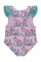 Costume per neonata Stella McCartney Kids rosa con stampa logo all-over TYC039 Z3587 51RMC STELLA McCARTNEY KIDS 
