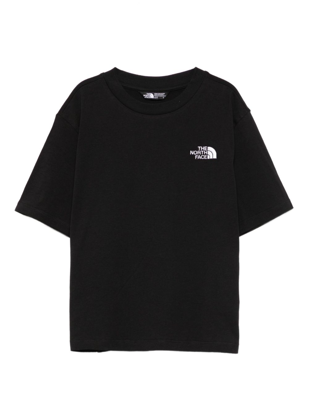 T-shirt per bambini The North Face Kids nera con logo sul petto NF0A87T4 JK31 THE NORTH FACE KIDS 