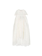 Abito battesimale per neonata Dolce & Gabbana Kids bianco con decorazione in pizzo - Rubino Kids