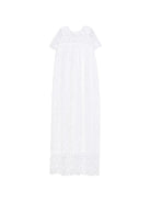 Abito battesimale per neonata Jesurum Baby bianco in pizzo - Rubino Kids