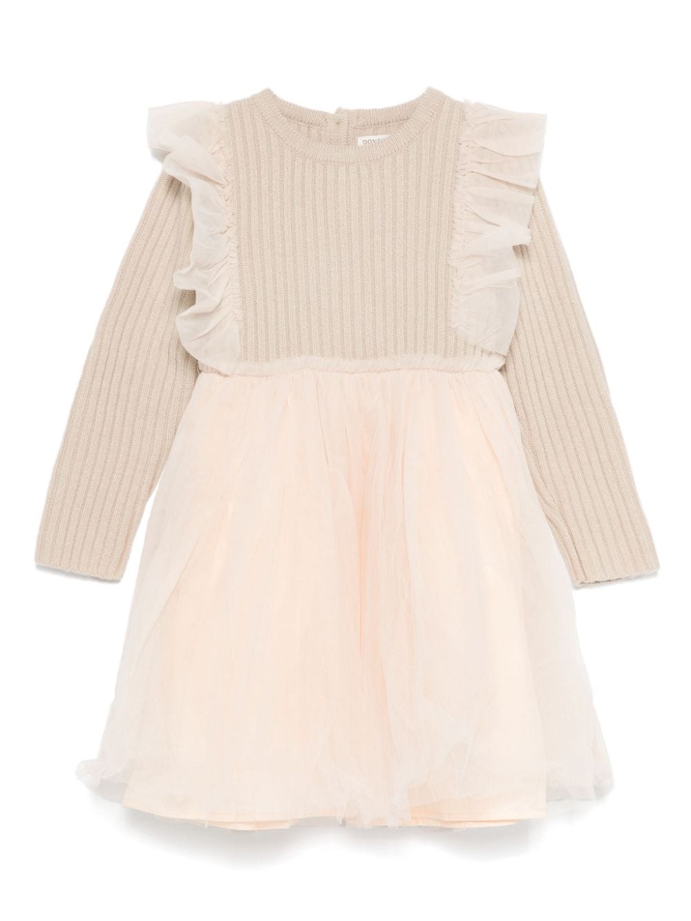 Abito Billie per bambina Donsje beige con pannelli in tulle - Rubino Kids