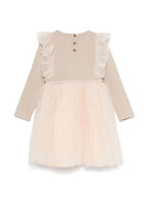 Abito Billie per bambina Donsje beige con pannelli in tulle - Rubino Kids