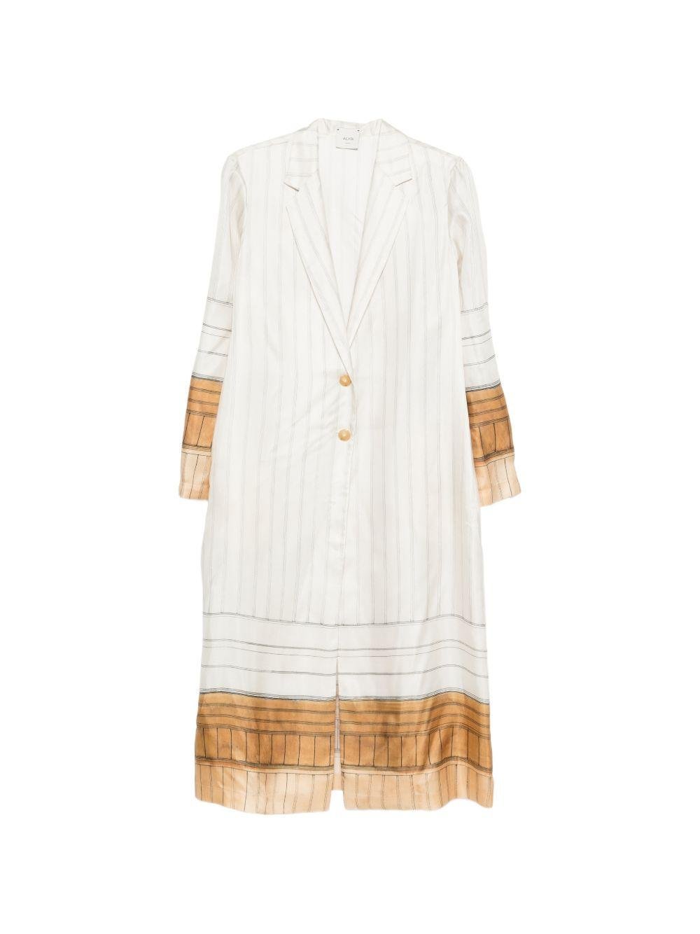 Abito chemisier per donna Alyisi beige con design a righe - Rubino Kids