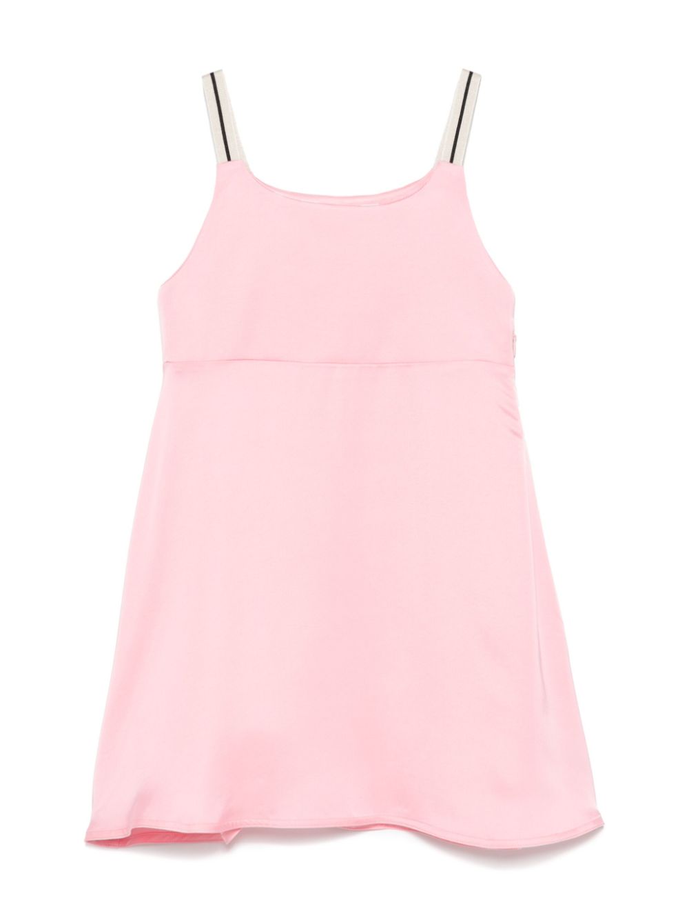 Abito con applicazione per bambina Palm Angels Kids rosa con scollo ampio - Rubino Kids