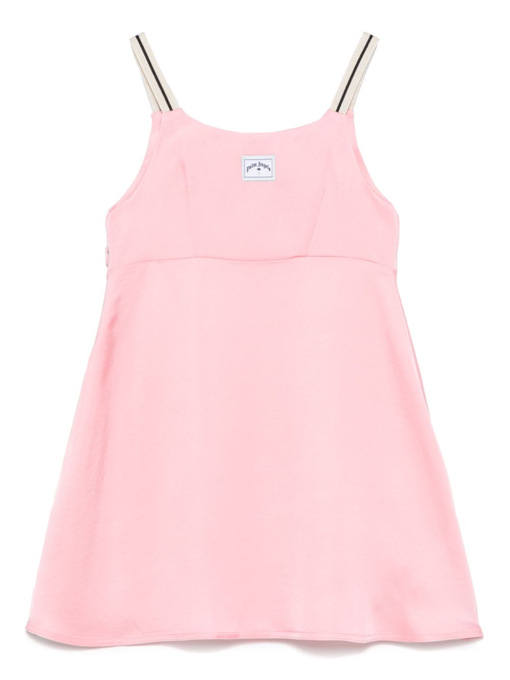 Abito con applicazione per bambina Palm Angels Kids rosa con scollo ampio - Rubino Kids