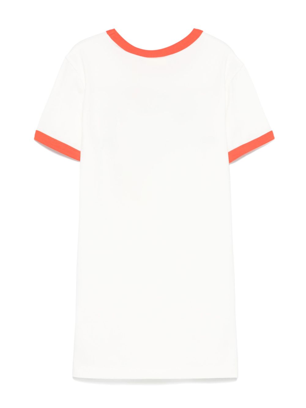 Abito con logo ricamato per bambina Off - White Kids bianco con bordo a contrasto - Rubino Kids