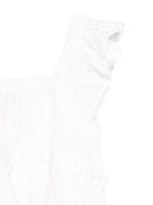 Abito con ricamo per bambina Stella McCartney Kids bianco con fodera parziale - Rubino Kids