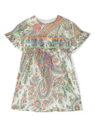 Abito con stampa paisley - Rubino Kids