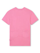 Abito con stampa per bambina Marc Jacobs Kids rosa con trama jersey - Rubino Kids