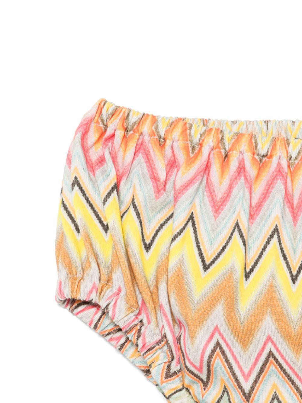 Abito con stampa per neonata Missoni Kids bianco a zigzag - Rubino Kids