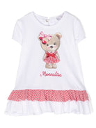 Abito con stampa Teddy Bear - Rubino Kids