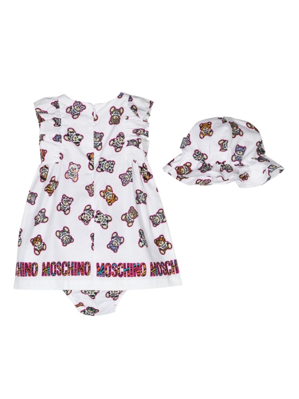 Abito con stampa Teddy Bear - Rubino Kids