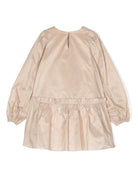 Abito corto per bambina Douuod Kids beige con ruches - Rubino Kids