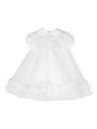 Abito elegante per neonata Colorichiari bianco con fiocco - Rubino Kids