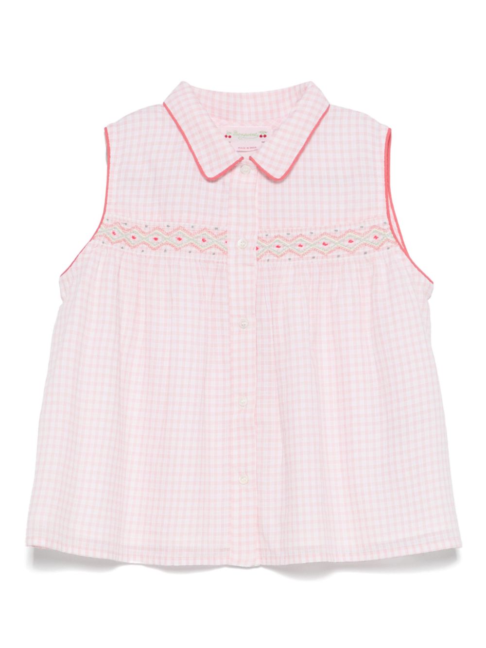 Abito Fedra per bambina Bonpoint rosa con colletto classico - Rubino Kids