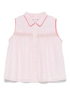 Abito Fedra per bambina Bonpoint rosa con colletto classico - Rubino Kids