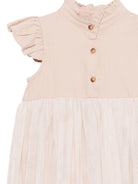 Abito Fleurence per bambina Donsje beige con ruches - Rubino Kids