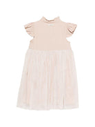 Abito Fleurence per bambina Donsje beige con ruches - Rubino Kids