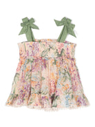 Abito Halliday a fiori per bambina ZIMMERMANN Kids multicolor con scollo quadrato - Rubino Kids