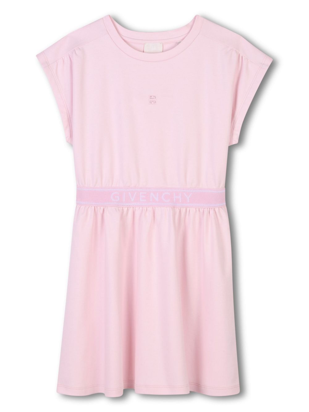 Abito leggero per bambina Givenchy Kids rosa con dettagli plissettati - Rubino Kids