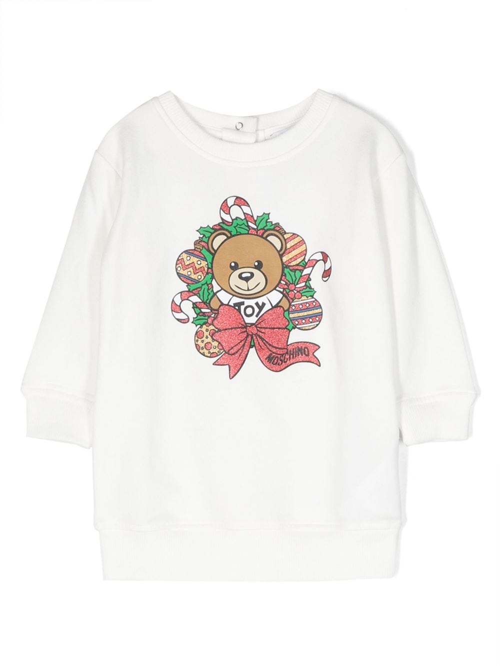 Abito modello felpa Teddy Bear con stampa - Rubino Kids