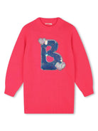 Abito per bambina Billieblush rosa con decorazione con paillettes - Rubino Kids