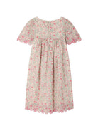 Abito per bambina Bonpoint rosa con stampa a fiori all - over - Rubino Kids