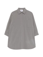Abito per bambina Douuod Kids grigio con colletto e tasca - Rubino Kids
