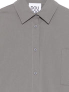 Abito per bambina Douuod Kids grigio con colletto e tasca - Rubino Kids