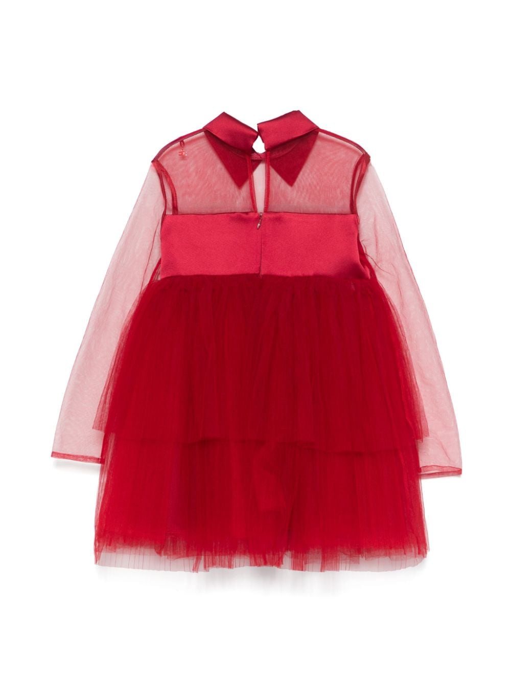 Abito per bambina Elisabetta Franchi La Mia Bambina rosso in tulle - Rubino Kids